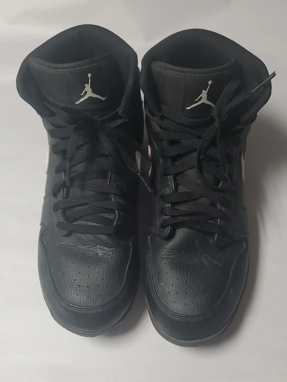 Jordan 1 Mid TD Mens Football Cleats Size 9.5 Black and White